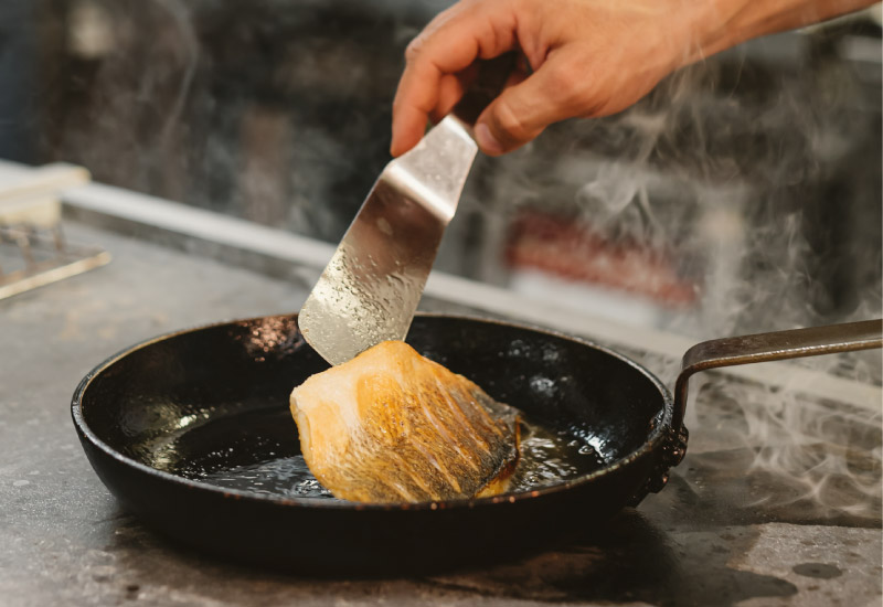 Matteo Maritati in cucina